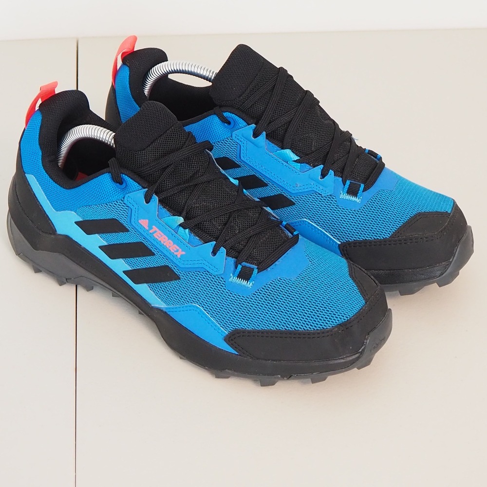 Adidas Terrex Ax4 Mens 9 Primegreen Blue Rush Trail Running Shoes GZ3009‎ Hiking